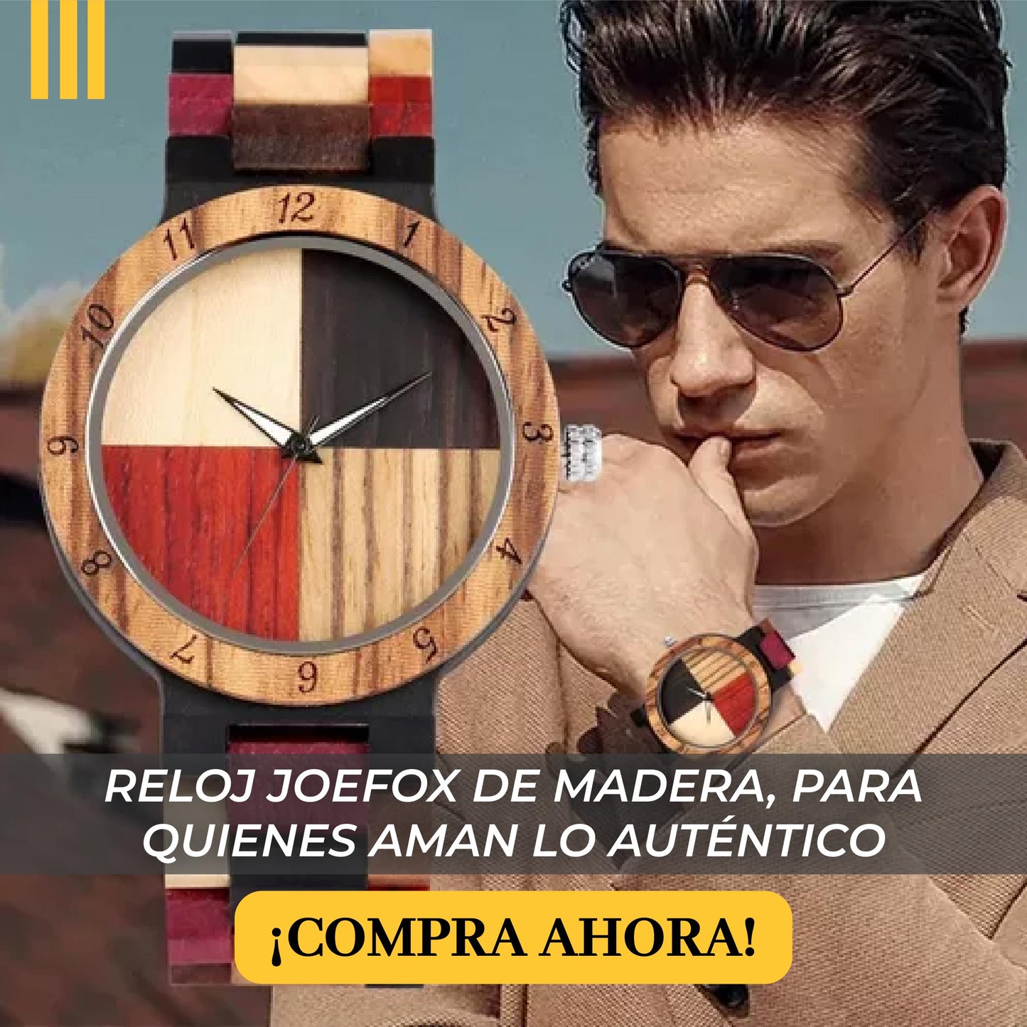 ELEGANCIA NATURAL EN CADA SEGUNDO ⏳- Reloj bambu