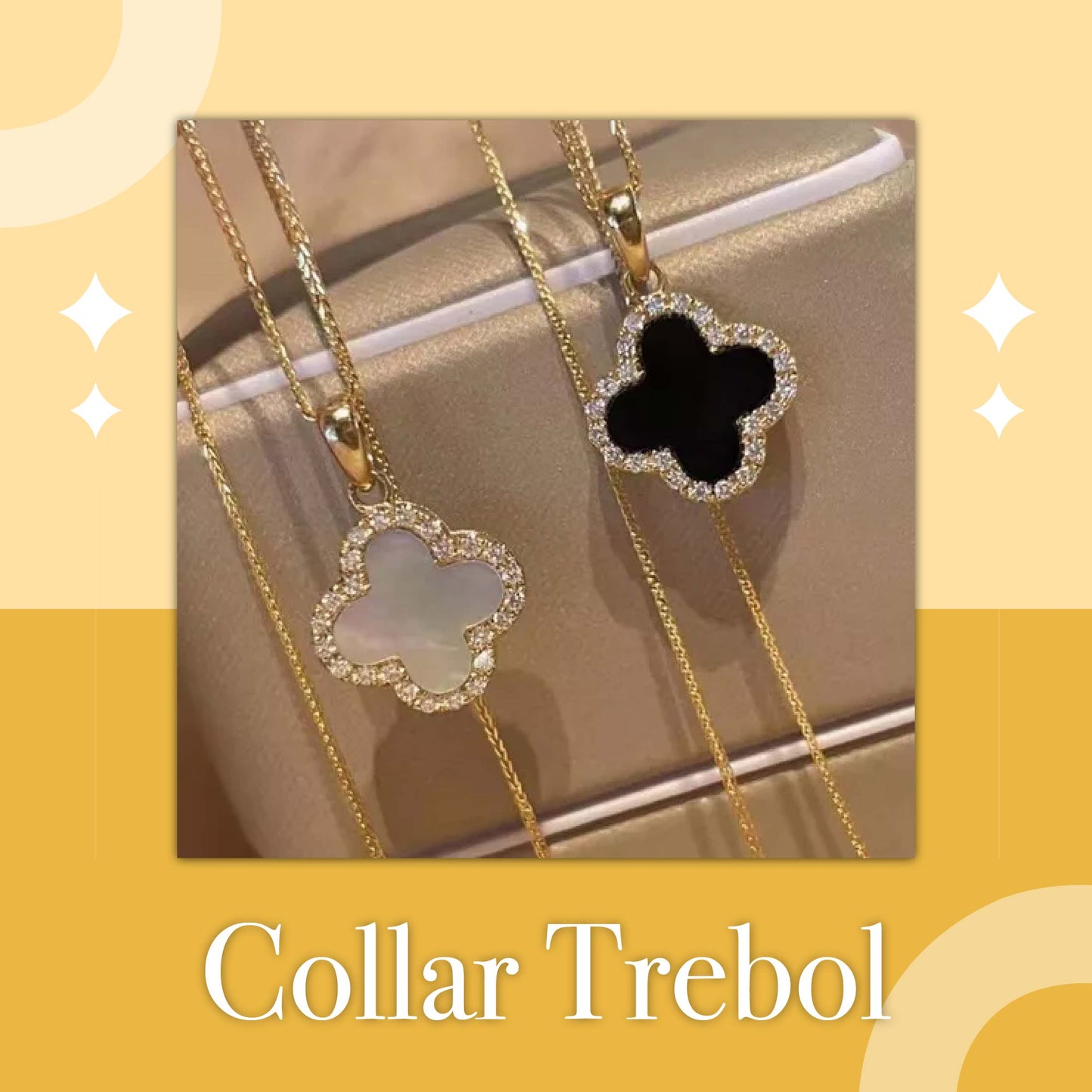 Cadena Mujer Trebol Cuatro Hojas