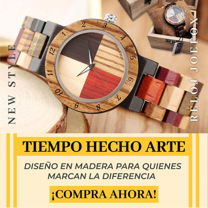 ELEGANCIA NATURAL EN CADA SEGUNDO ⏳- Reloj bambu