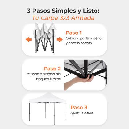 CARPA PLEGABLE PREMIUM 🏕️
