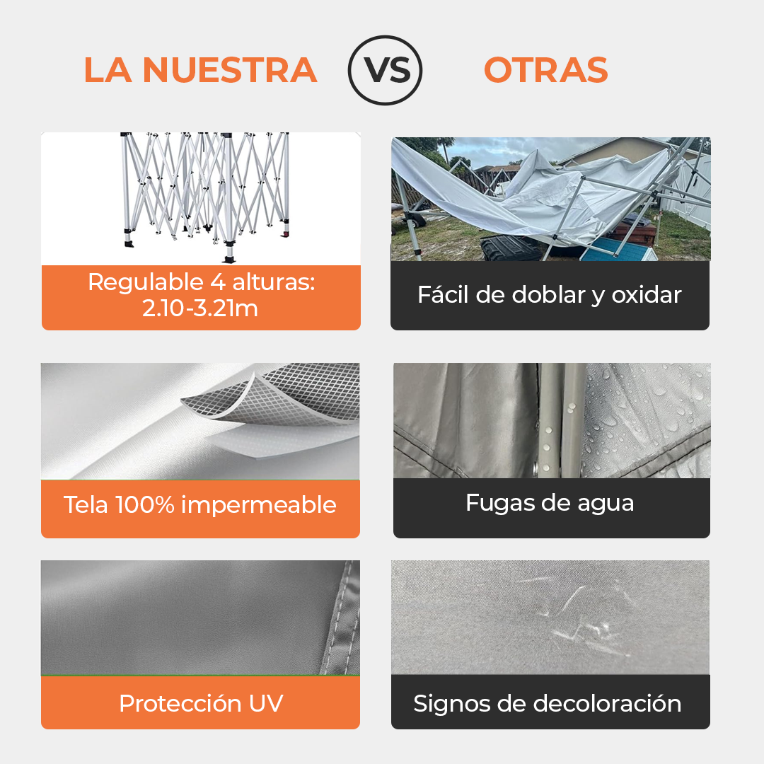 CARPA PLEGABLE PREMIUM 🏕️