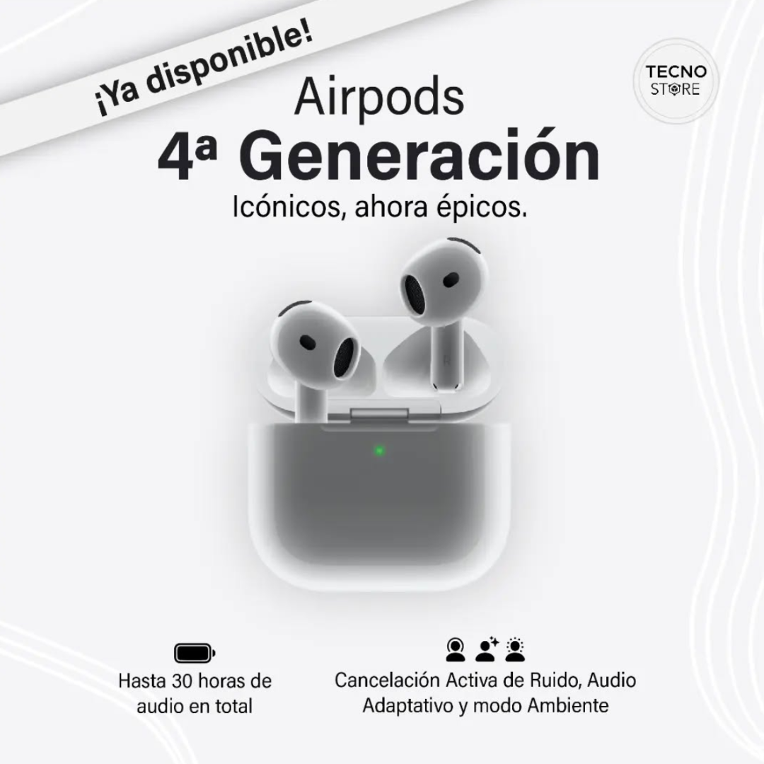 AirPods 4 GENERACION ICÓNICOS, AHORA ÉPICOS