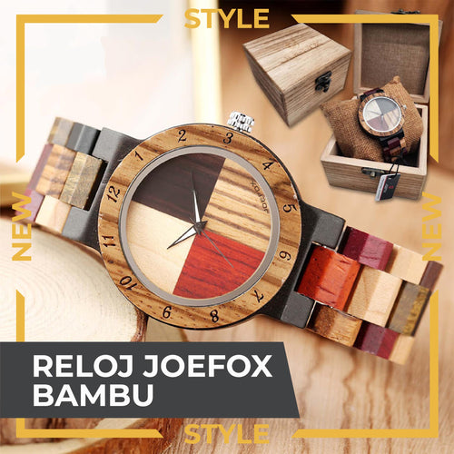 ELEGANCIA NATURAL EN CADA SEGUNDO ⏳- Reloj bambu