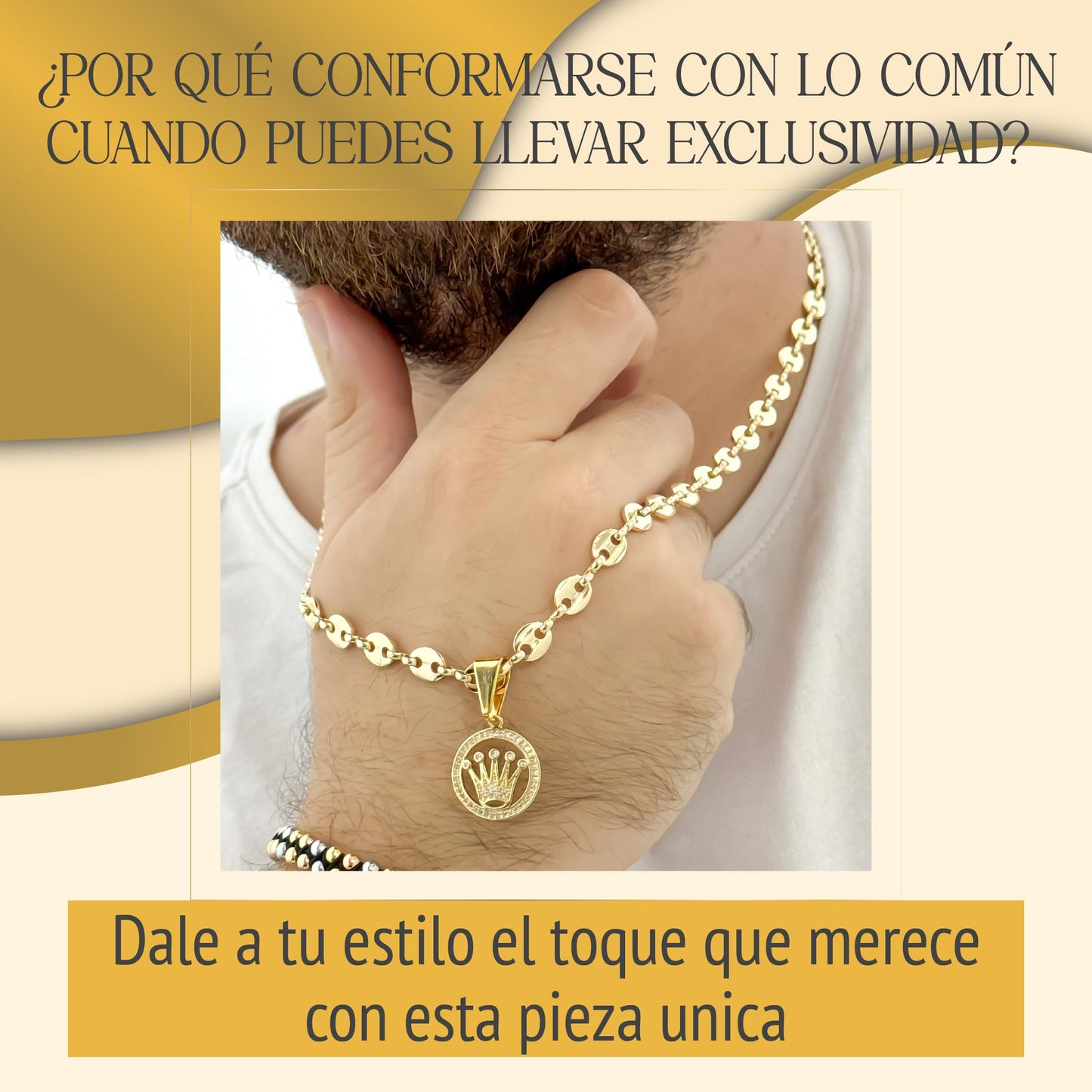 👑 Collar de Poder: Brillo y Estilo que Impone Presencia