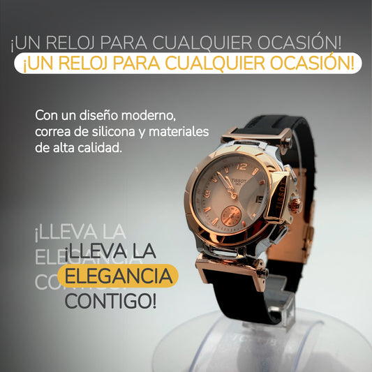 ✨ Set de Elegancia: Reloj Tissot + Pulsera Esclava en Oro Rosa ✨